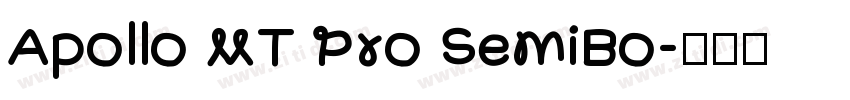 Apollo MT Pro SemiBo字体转换